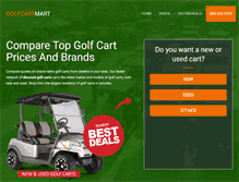 Tablet Screenshot of golfcartmart.com